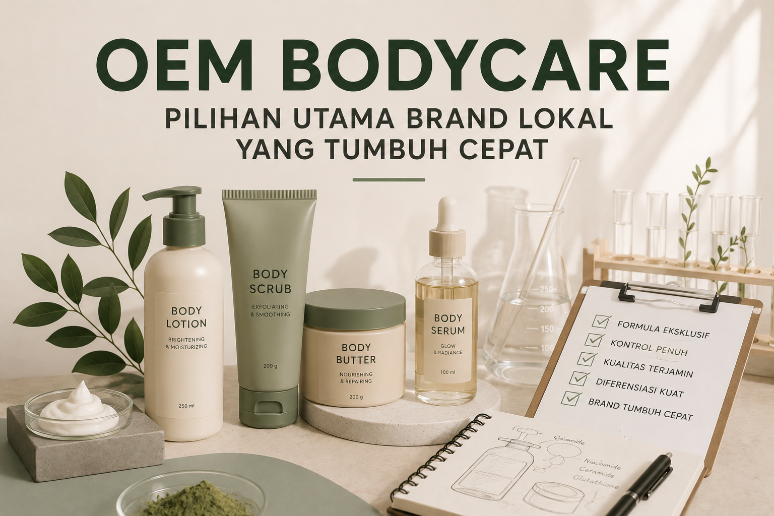 OEM Bodycare Kenapa Model Produksi Ini Jadi Pilihan Utama Brand Lokal yang Tumbuh Cepat ?