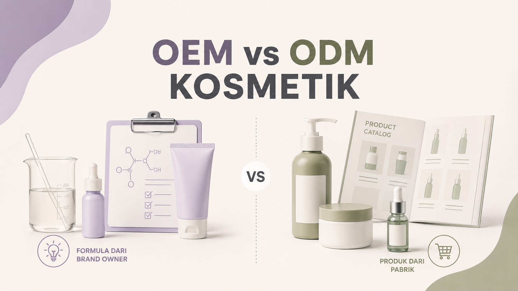 OEM vs ODM Kosmetik : Mana yang Tepat untuk Brandmu ?