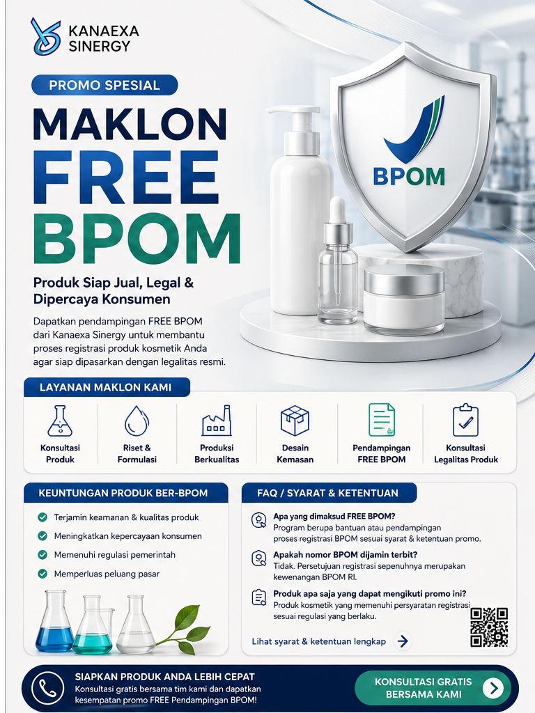 Promo Maklon GRATIS BPOM